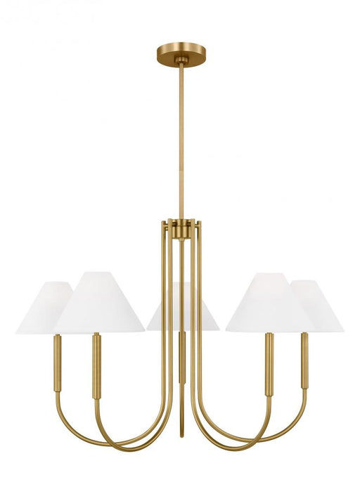 Visual Comfort & Co. Studio Collection Porteau Transitional 6-Light Indoor Dimmable Large Chandelier