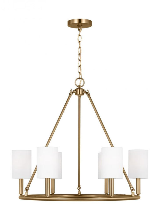 Visual Comfort & Co. Studio Collection Egmont Traditional 6-Light Indoor Dimmable Large Chandelier