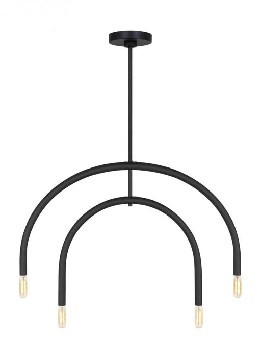 Visual Comfort & Co. Studio Collection Hadden Modern 4-Light Indoor Dimmable Small Chandelier