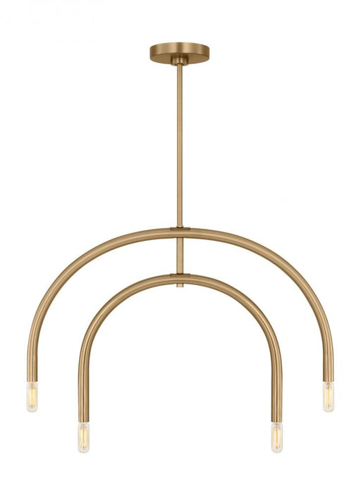 Visual Comfort & Co. Studio Collection Hadden Modern 4-Light Indoor Dimmable Small Chandelier