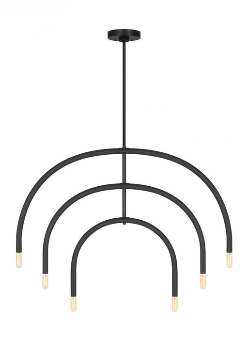 Visual Comfort & Co. Studio Collection Hadden Modern 6-Light Indoor Dimmable Large Chandelier