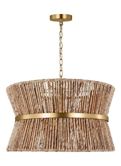 Visual Comfort & Co. Studio Collection Thurlo Transitional 3-Light Indoor Dimmable Medium Hanging Shade Ceiling Chandelier Light