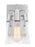 Visual Comfort & Co. Studio Collection Crofton Modern 1-Light Wall Sconce Bath Vanity in Chrome Finish With Clear Glass Shade