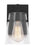 Visual Comfort & Co. Studio Collection Crofton Modern 1-Light Wall Sconce Bath Vanity in Midnight Black Finish With Clear Glass Shade