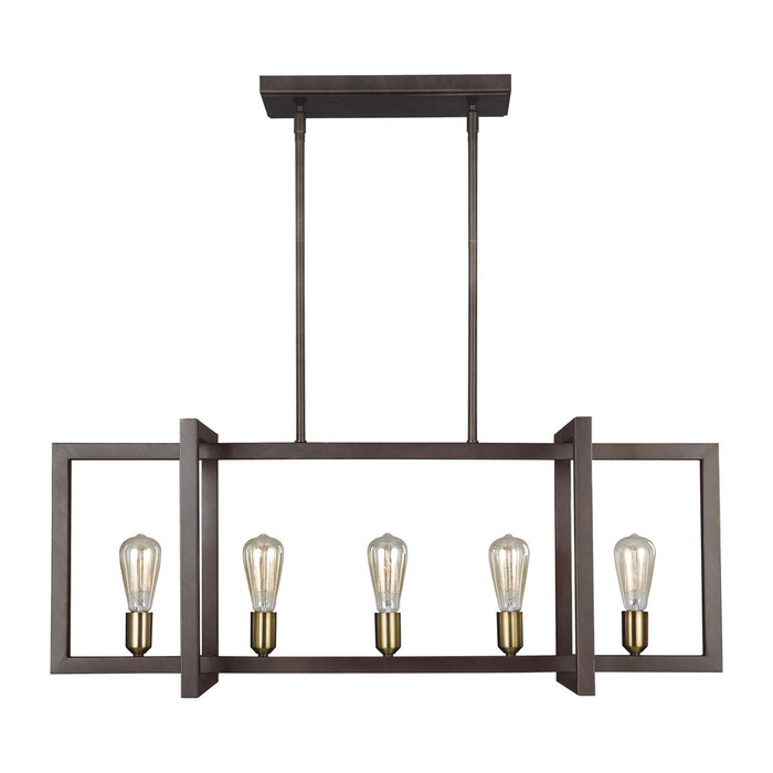 Finnegan Medium Linear Chandelier | F3147/5NWB