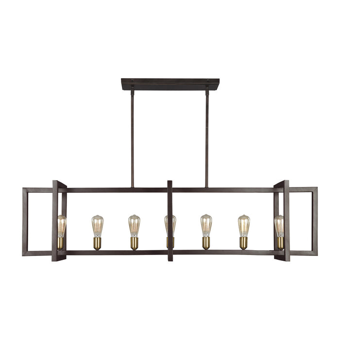 Finnegan Large Linear Chandelier | F3148/7NWB