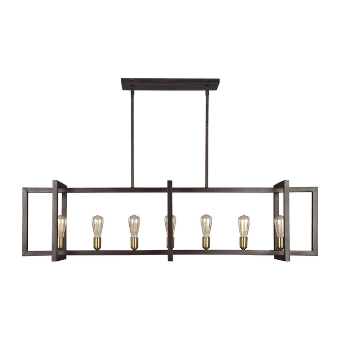 Visual Comfort & Co. Studio Collection Large Linear Chandelier