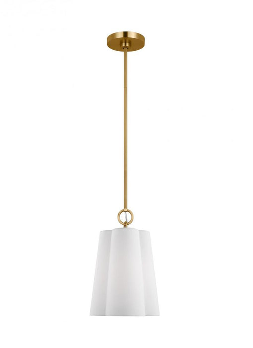 Visual Comfort & Co. Studio Collection Bronte Transitional 1-Light Indoor Dimmable Small Hanging Shade Ceiling Hanging Chandelier Light