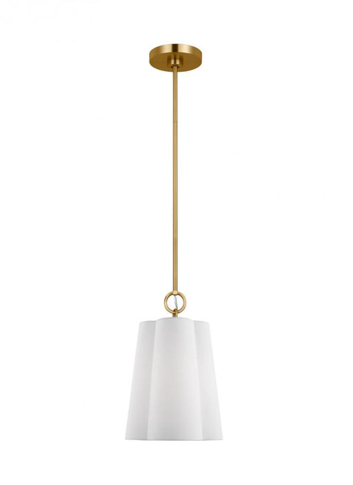 Visual Comfort & Co. Studio Collection Bronte Transitional 1-Light Indoor Dimmable Small Hanging Shade Ceiling Hanging Chandelier Light