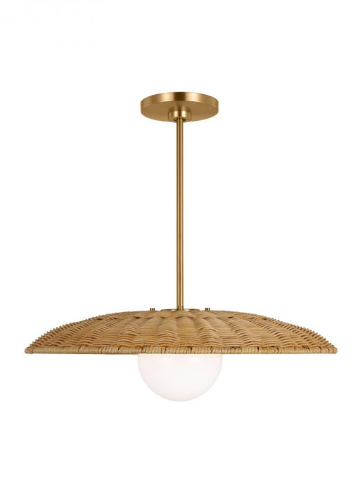 Visual Comfort & Co. Studio Collection Mari Casual 1-Light Indoor Dimmable Large Pendant Ceiling Hanging Chandelier Light