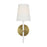 Monroe Small Single Sconce | KSW1081BBSGW