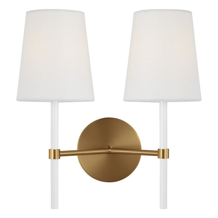 Monroe Double Sconce | KSW1102BBSGW