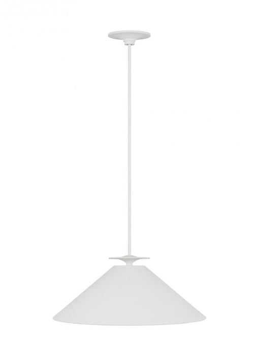 Visual Comfort & Co. Studio Collection Cornet Casual 1-Light Indoor Dimmable Extra Large Pendant Ceiling Hanging Chandelier Light
