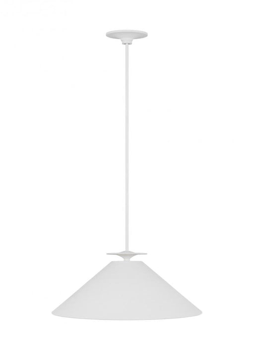 Visual Comfort & Co. Studio Collection Cornet Casual 1-Light Indoor Dimmable Extra Large Pendant Ceiling Hanging Chandelier Light