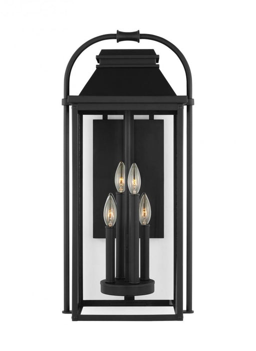 Visual Comfort & Co. Studio Collection Wellsworth Transitional 4-Light Outdoor Exterior Large Lantern Sconce Light