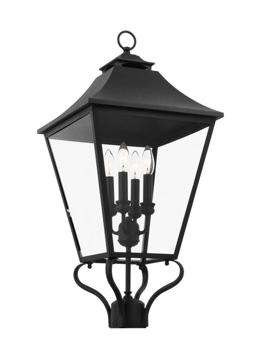 Visual Comfort & Co. Studio Collection Galena Traditional 4-Light Outdoor Exterior Large Post Lantern