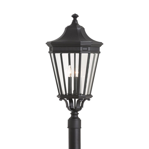 Cotswold Lane Large Post Lantern | OL5408BK