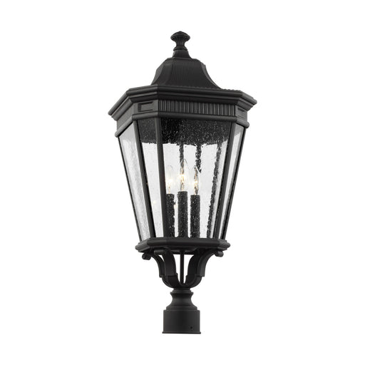 Cotswold Lane Large Post Lantern | OL5428BK