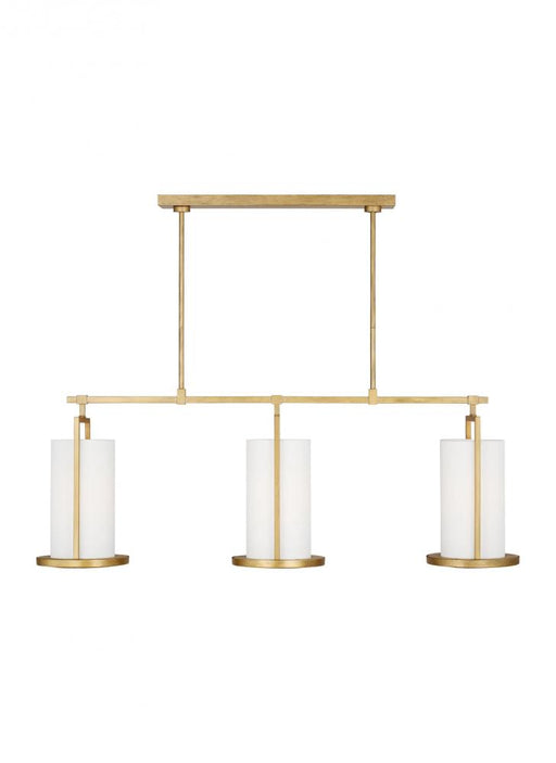 Visual Comfort & Co. Studio Collection Sherwood Casual 3-Light Indoor Dimmable Large Linear Chandelier