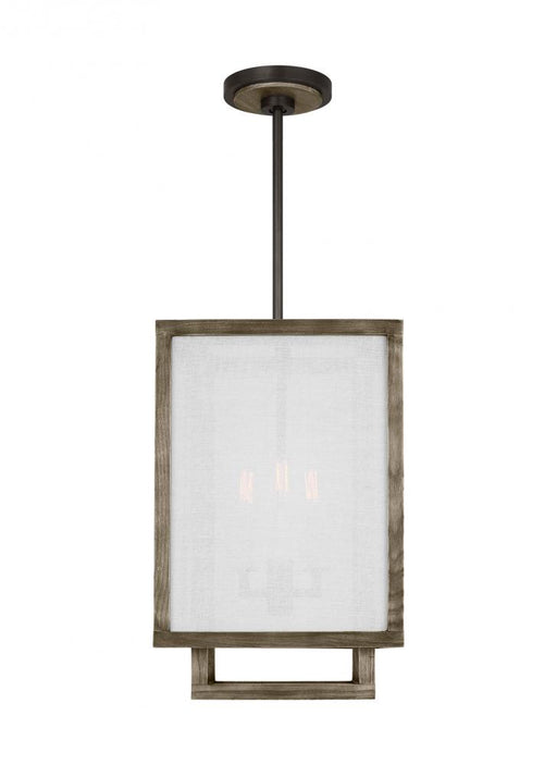 Visual Comfort & Co. Studio Collection Brockway Casual 3-Light Indoor Dimmable Small Lantern Pendant