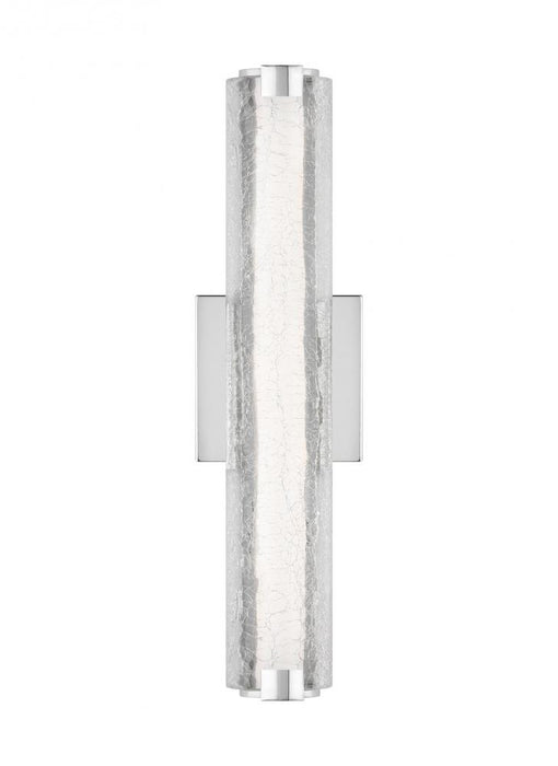 Cutler 18" Crack Glass Led Sconce | WB1867CH-L1