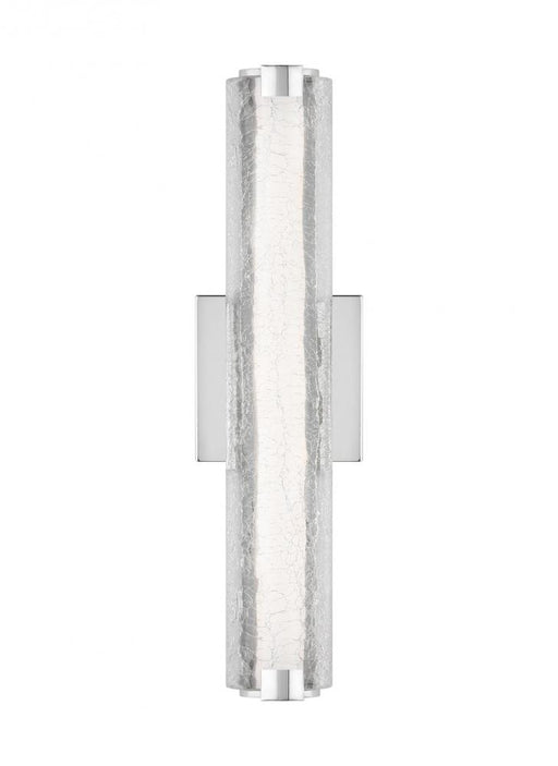 Cutler 18" Crack Glass Led Sconce | WB1867CH-L1