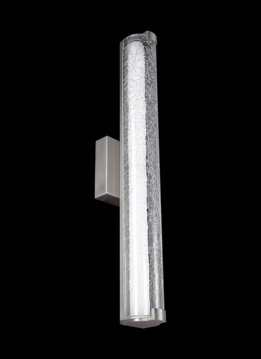 Cutler 24" Crackle Glass Led Vanity | WB1868SN-L1