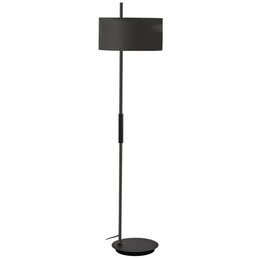 Dainolite 1 Light Incandescent Floor Lamp, MB w/ BK Shade