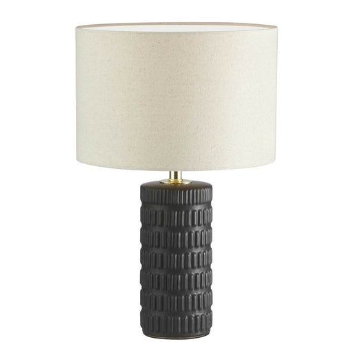 1lt Incandescent Table Lamp, Mb W/ Bg Shade | FTY-181T-MB-BG
