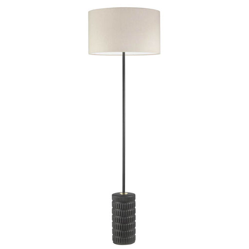 Dainolite 1 Light Incandescent Floor Lamp, MB w/ BG Shade