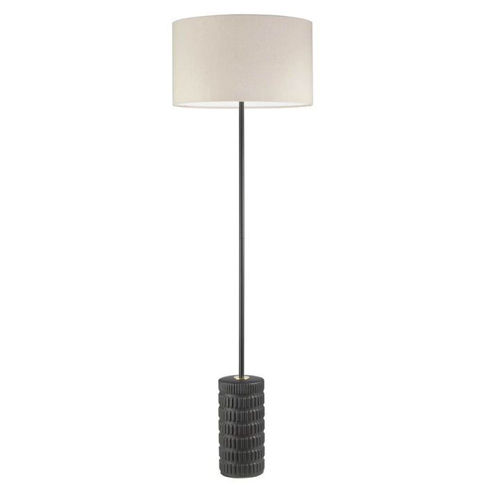 1lt Incandescent Floor Lamp, Mb W/ Bg Shade | FTY-551F-MB-BG