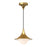 Alora Fuji 9-in Brushed Gold/Opal Matte Glass 1 Light Pendant