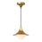 Fuji 9-in Brushed Gold/opal Matte Glass 1 Light Pendant | PD525009BGOP
