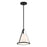 Crystorama Fulton 1 Light Black Pendant