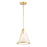 Crystorama Fulton 1 Light Antique Gold Pendant