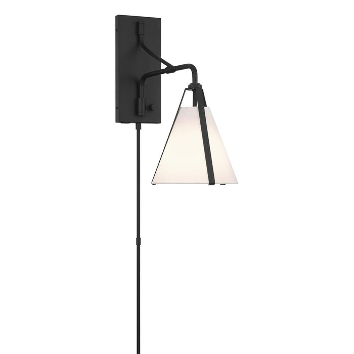 Fulton 1 Light Black Task Sconce | FUL-901-BK