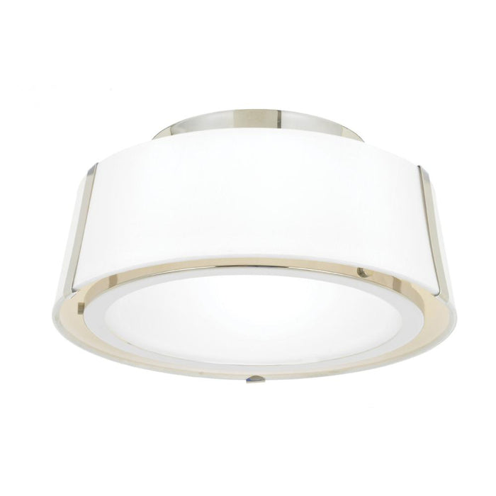 Crystorama Fulton 2 Light Polished Nickel Semi Flush Mount