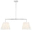 Crystorama Fulton 4 Light Polished Nickel Linear Chandelier