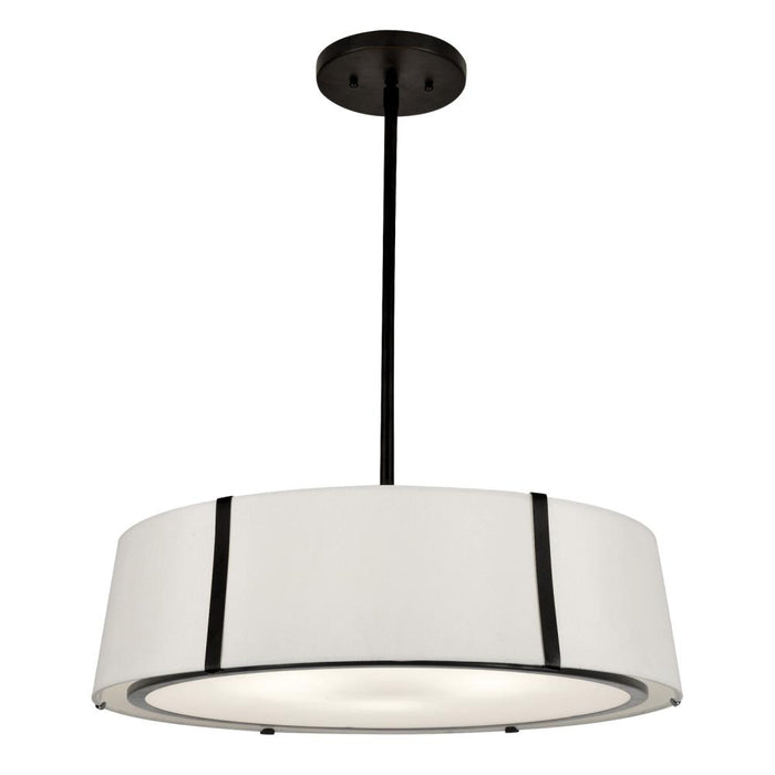 Crystorama Fulton 6 Light Matte Black Chandelier