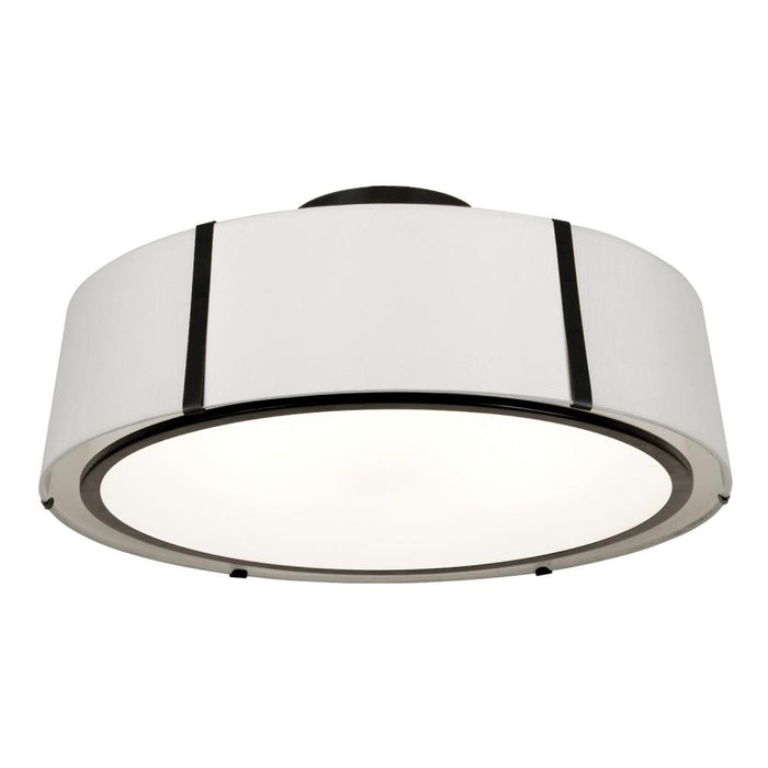 Crystorama Fulton 6 Light Matte Black Semi Flush Mount