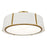 Crystorama Fulton 6 Light Antique Gold Semi Flush Mount