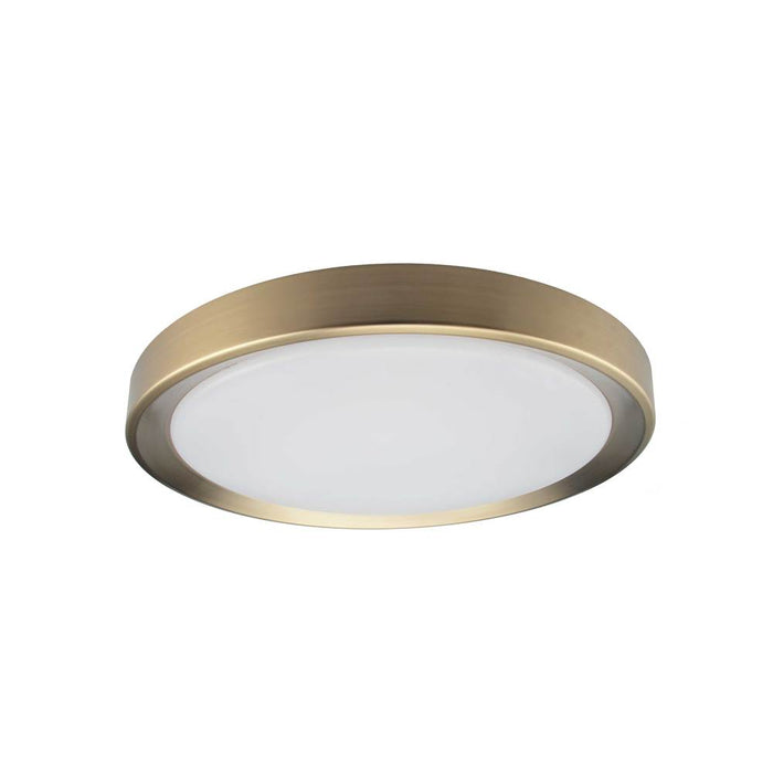 24w 3cct Flush Mount, Agb W/ Wh Diffuser | FYN-1224LEDFH-AGB