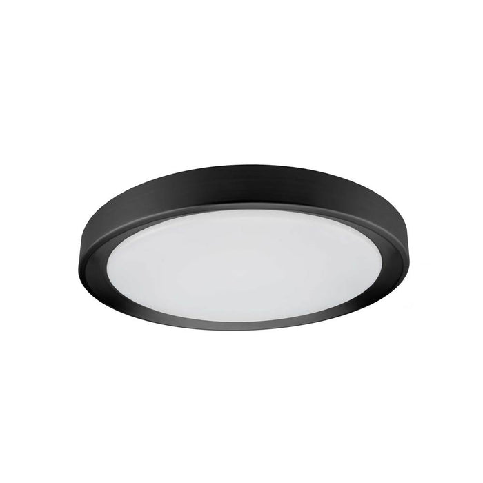 24w 3cct Flush Mount, Sb W/ Wh Diffuser | FYN-1224LEDFH-SB