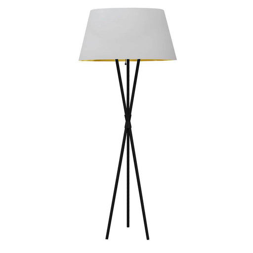 Dainolite 1 Light Gabriela Floor lamp, JTone WHT/GLD, MB