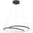 34w Chandelier, Mb W/ Wh Silicone Diff | GBL-2438LEDC-MB
