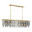 Gemma 52'' Modern Gold Linear Chandelier | GEM-7007-MG-SS