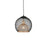 Gibraltar 12-in Black/gold 1 Light Pendant | 494412-BK/GD
