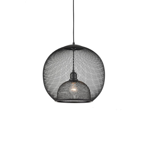 Kuzco Lighting Inc Gibraltar 18-in Black 1 Light Pendant