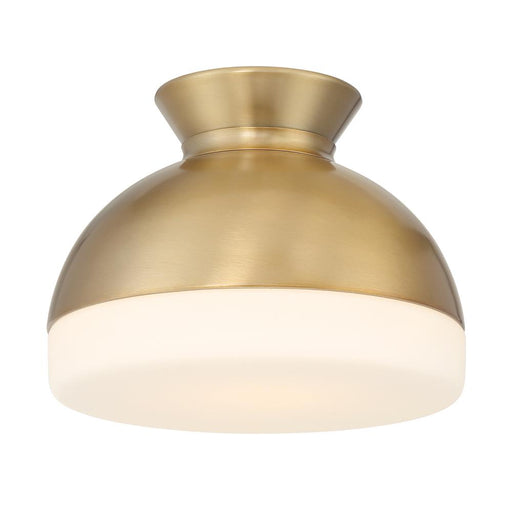 Crystorama Brian Patrick Flynn Gidget 1 Light Vibrant Gold Flush Mount