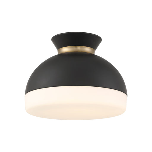 Brian Patrick Flynn Gidget 15'' Matte Black + Vibrant Gold Flush Mount | GID-4003-MK-VG